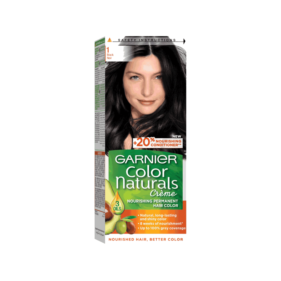 Garnier hair dye black number 1