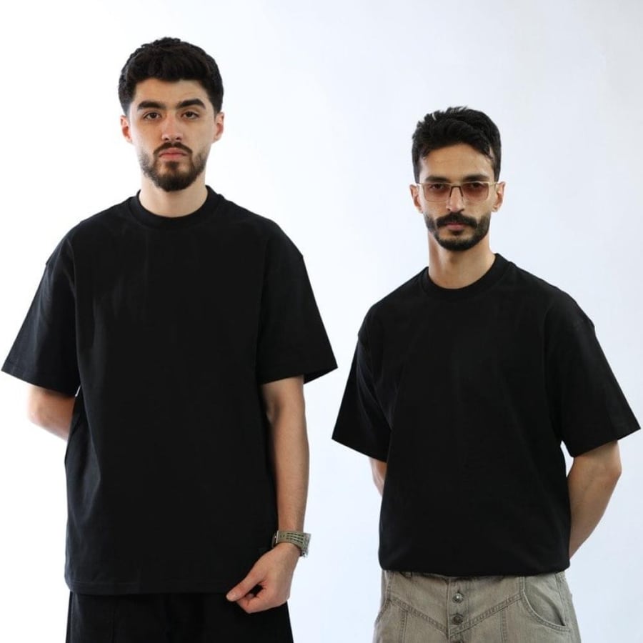 تيشيرت اسود مختص اوفر سايز