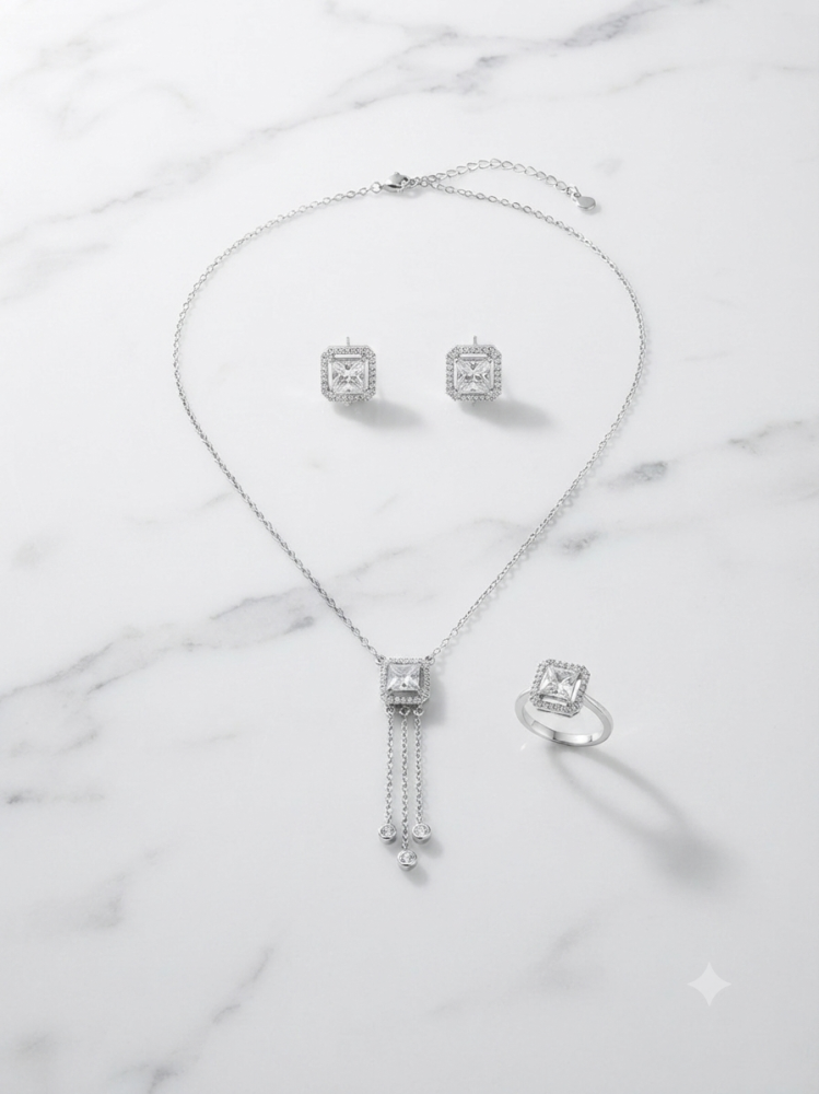 نص طقم فضة عيار 925