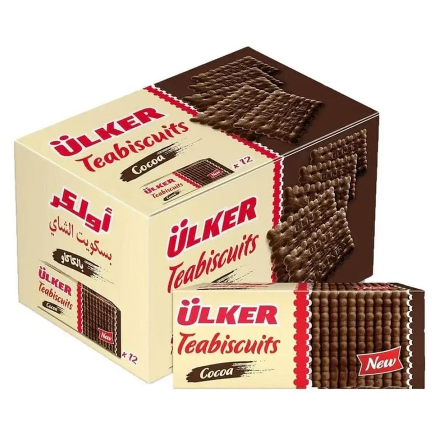 Ulker Tea Biscuit – Cocoa – 12 pieces – 840 grams