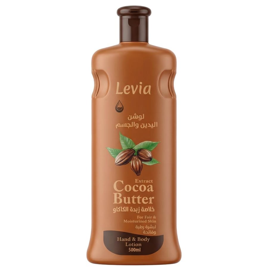 Hand and body lotion with cocoa butter extract from Levia – 500ml