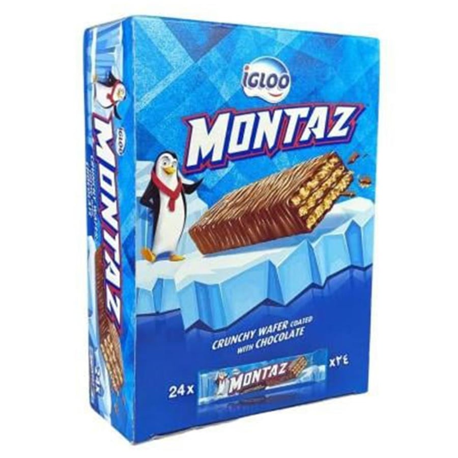 Crispy wafer covered with chocolate from Ajlo Montaz – 1 carton × 24 pieces