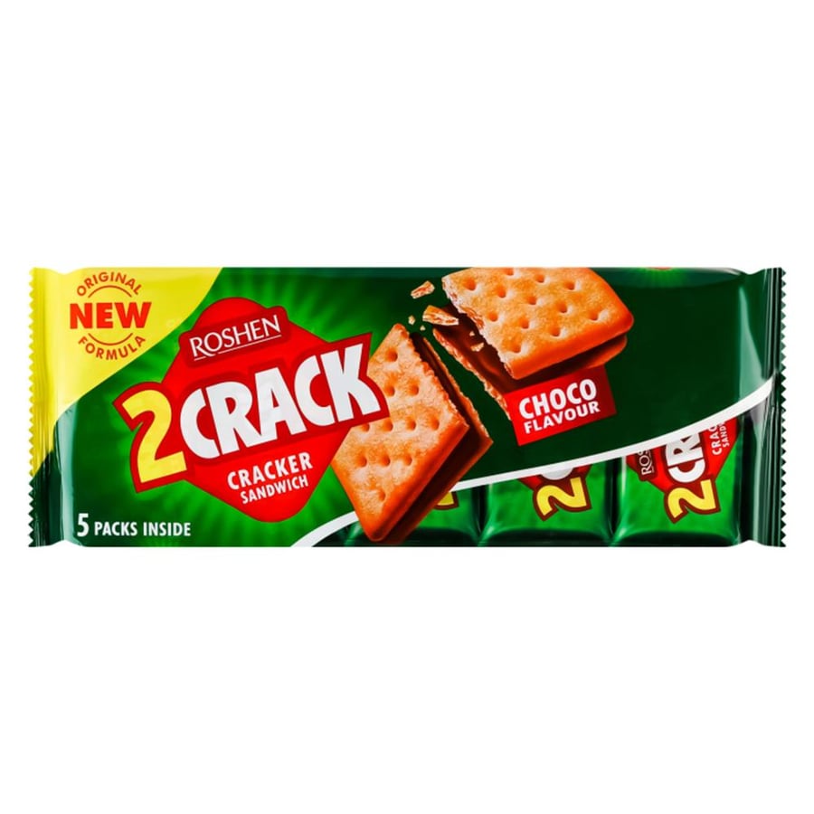 Tuc Crackers with chocolate filling from Roshen – 1 bag × 5 pieces