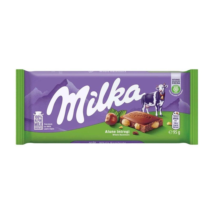 Milka chocolate with various flavors – 95 grams