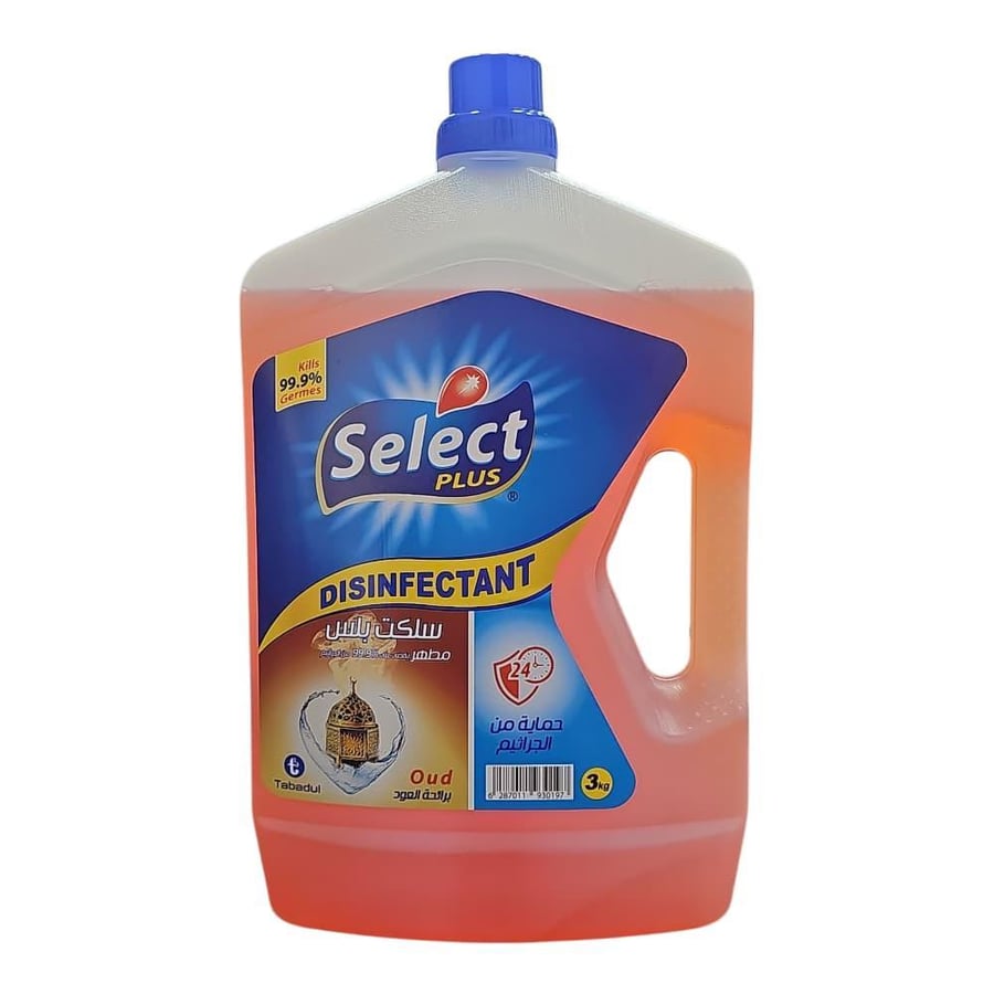 مطهر Select Plus برائحة الزهور – حماية تدوم 24 ساعة - 3 لتر