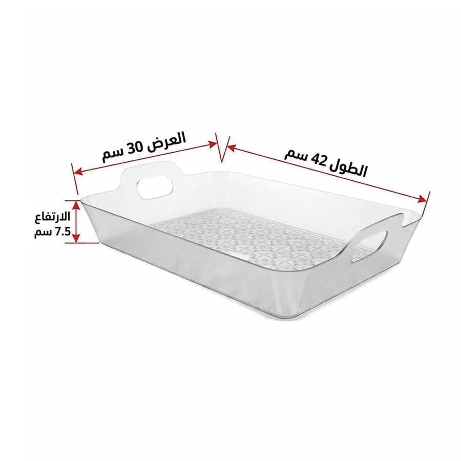 صحن تقديم أكريلك مستطيل