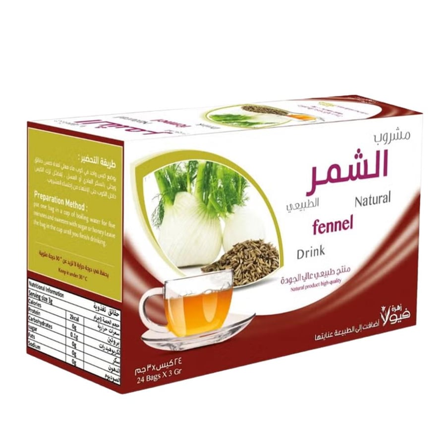 مشروب الشمر الطبيعي من زهرة فيولا – 24 كيس × 3 جرام