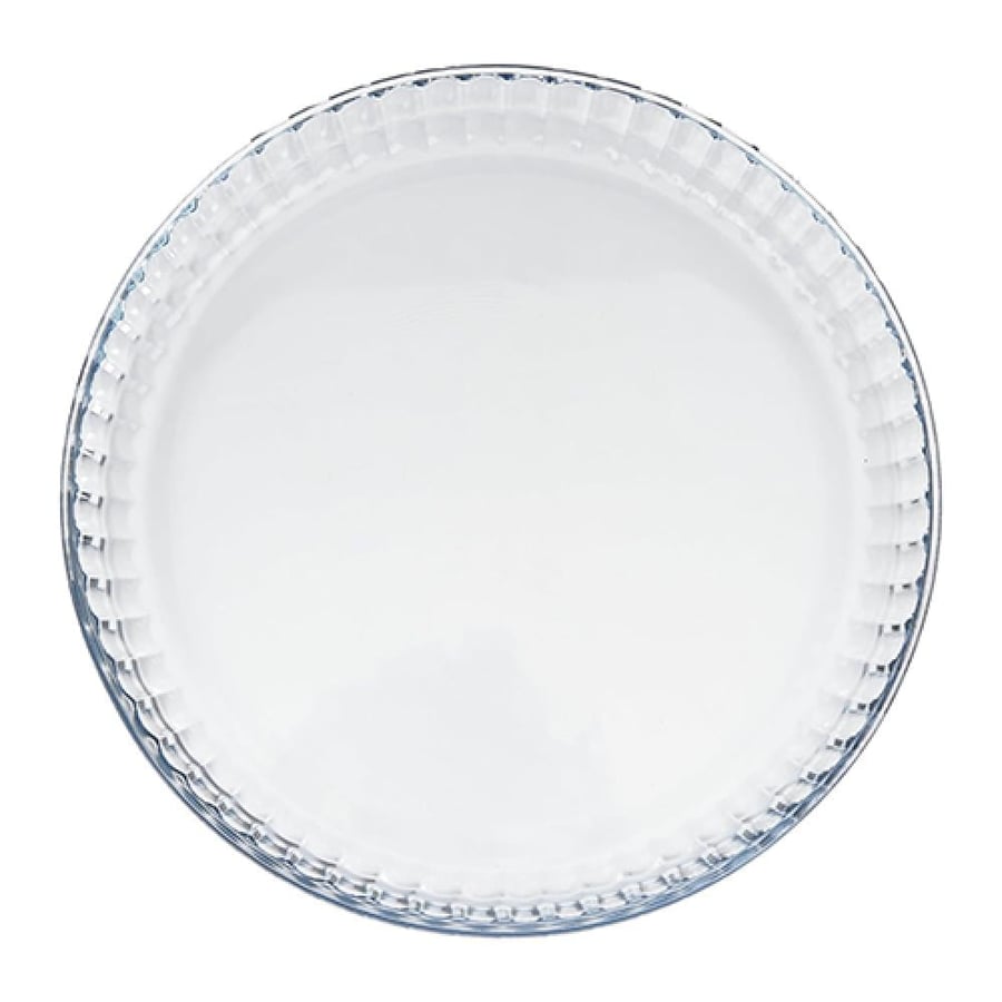Round transparent glass oven dish 2.0 liter, withstands high temperatures up to 400 degrees Celsius P-YP-300