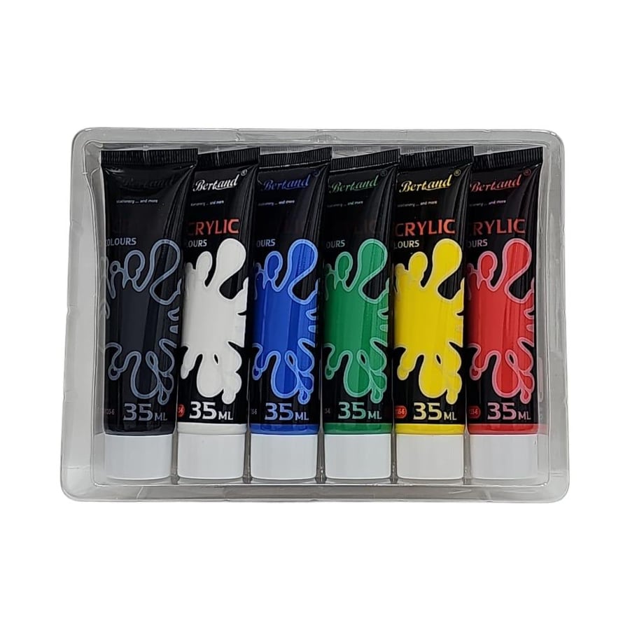 Acrylic color set of 6 tubes × 35 ml | BD190135-6