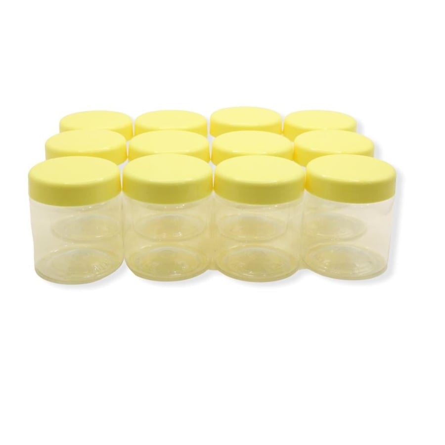 Set of yellow spice containers 100ml 12 pieces