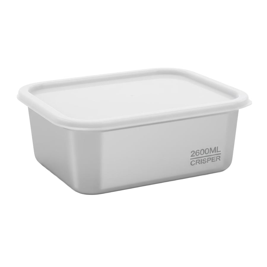 Stainless steel container with plastic lid – capacity 2600 ml - AL10349-2