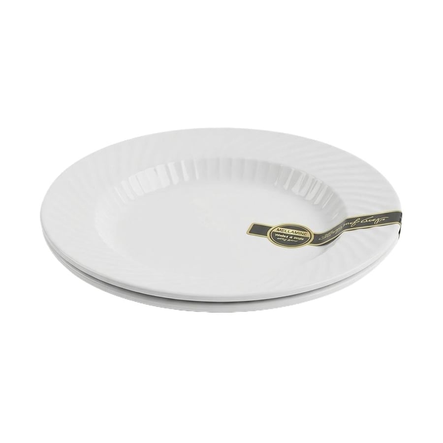 Round melamine plate set - 1 set × 2 pieces