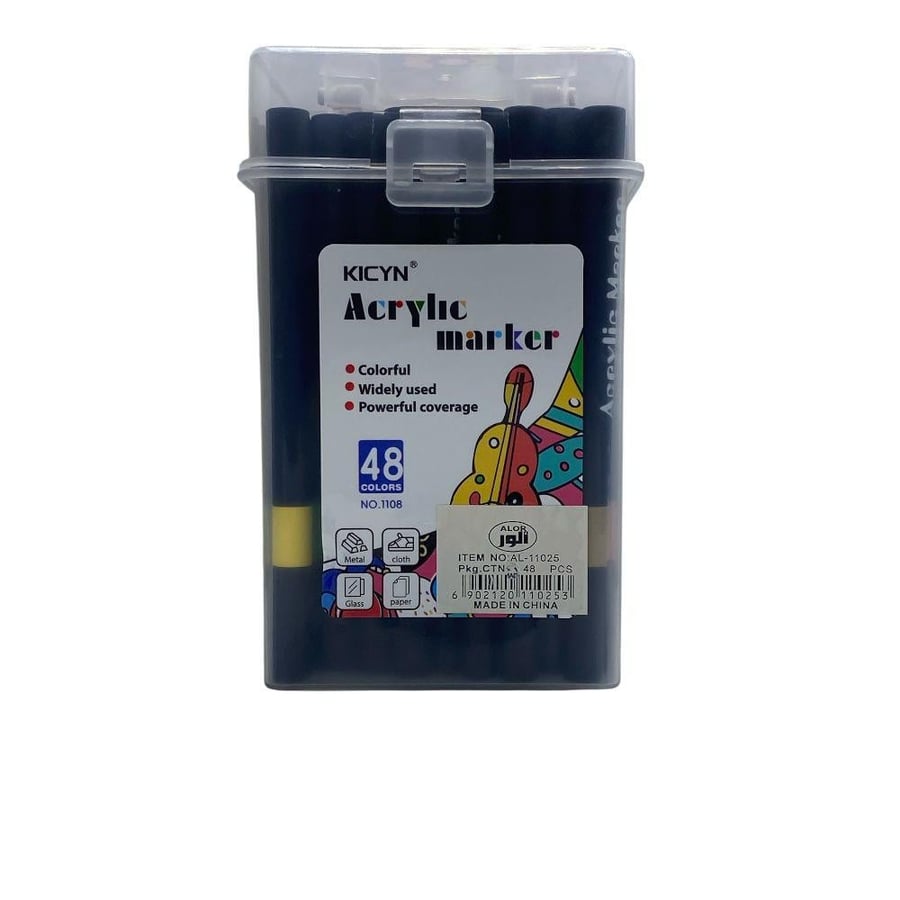 A set of multi-surface acrylic pens - 48 colors from KICYN