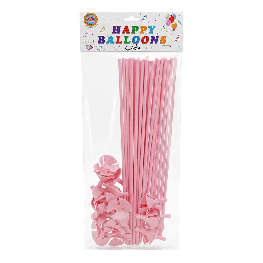 Plastic balloons holder with stabilizing bases – 30 pieces