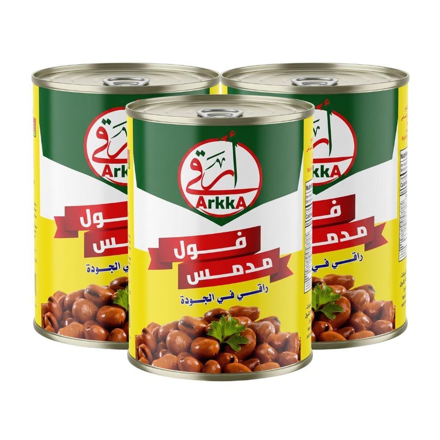 ارقى فول مدمس - 3 حبات × 400 جرام
