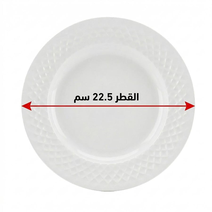 Round melamine plate set - 1 set × 2 pieces
