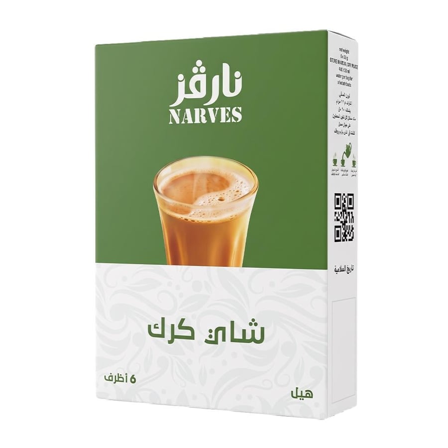 نارفز شاي كرك بالزنجبيل – 6 أظرف × 22 جرام