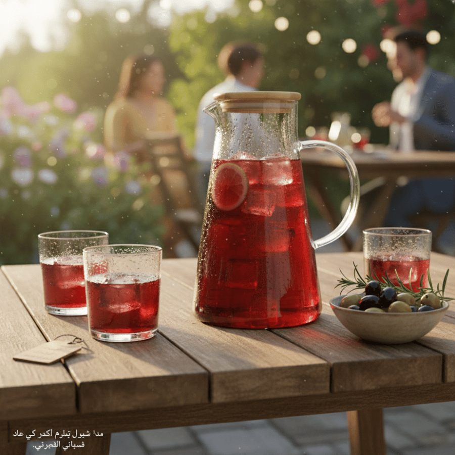 Glass jar with wooden lid – 1.8 liters