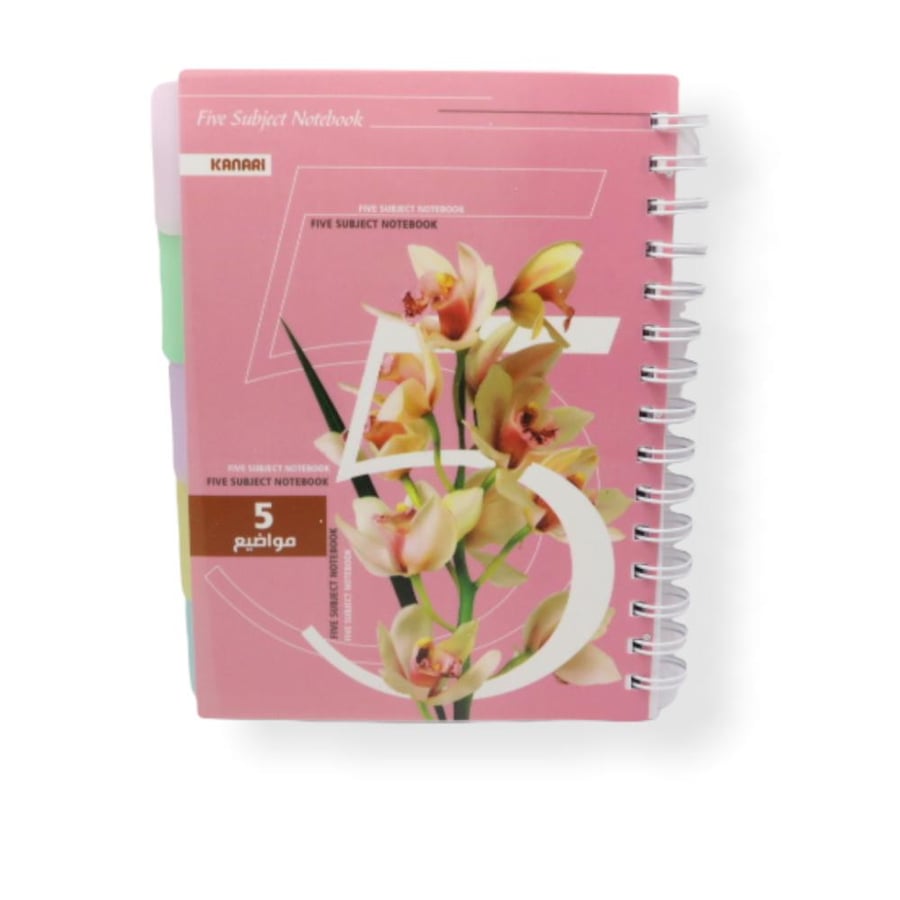 Notebook 5 dividers Canary A5 (144 pages)