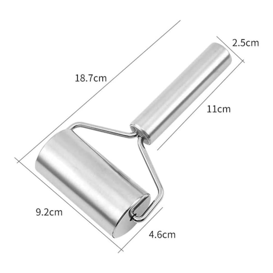 Dough scraper of stainless steel