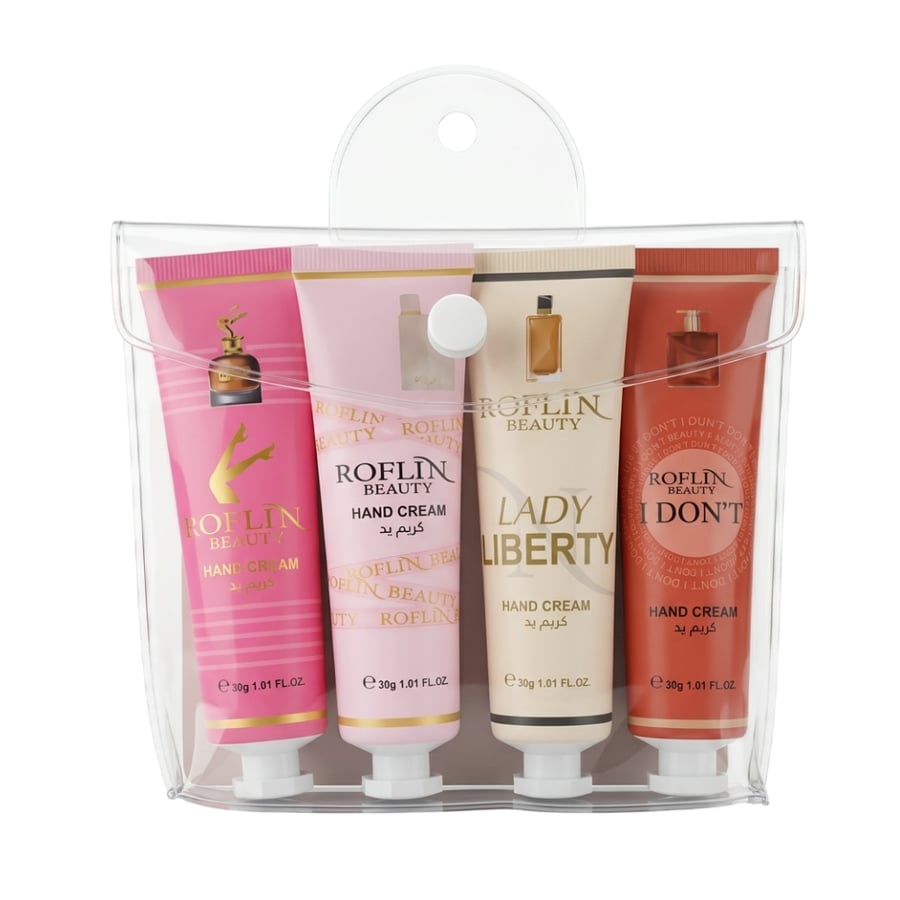 روفلين بيوتي كريم مرطب ومعطر لليد بروائح عطرية - 4 حبات × 30 جرام