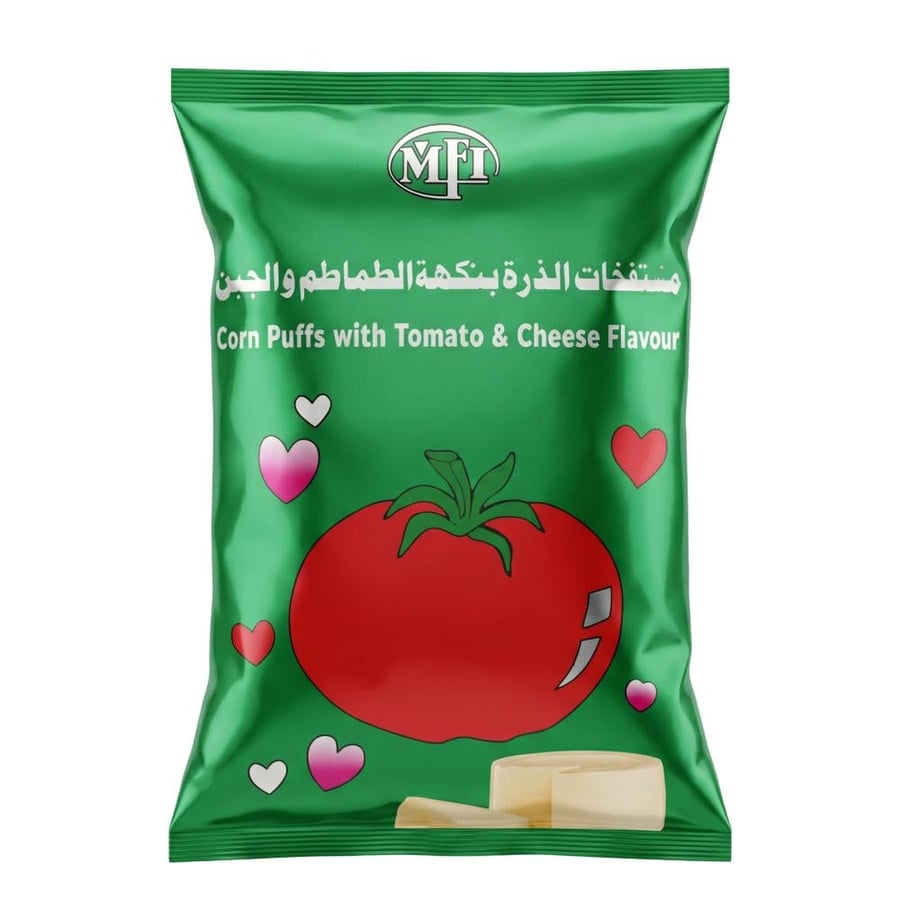 Popcorn with tomato and cheese flavor from MFI – 75 grams