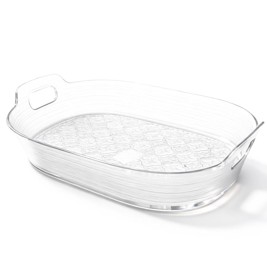 Rectangular transparent acrylic serving plate - AL-11554