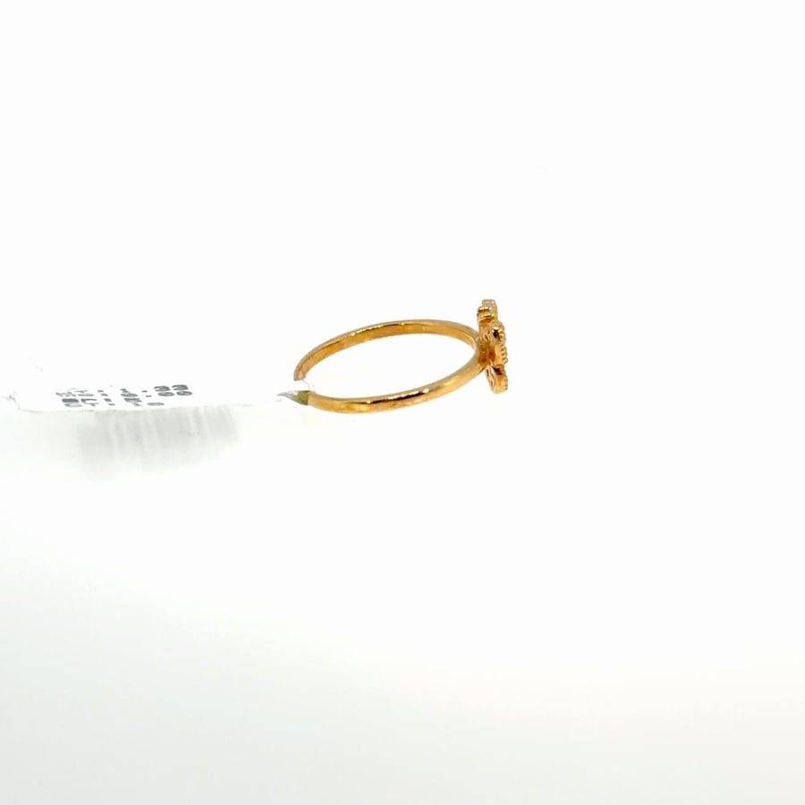خاتم فراشة أطفال - ذهب عيار 18