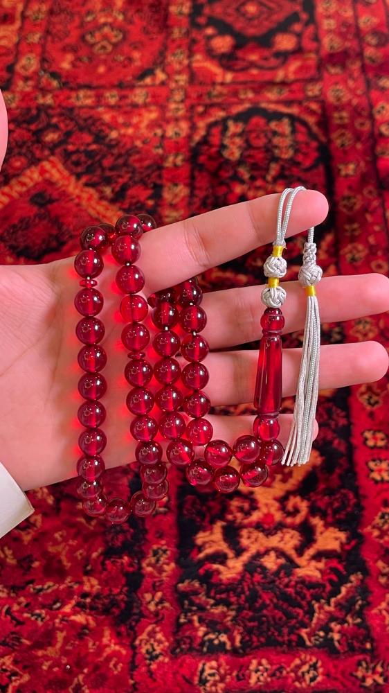 بكلايت بلجيكي احمر شفاف بكركوشة