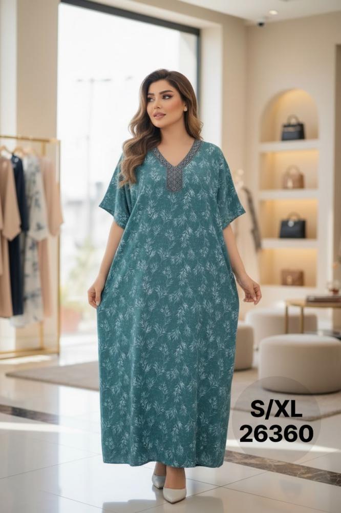 قميص نسائي ريون مطرز  S/XL 26360