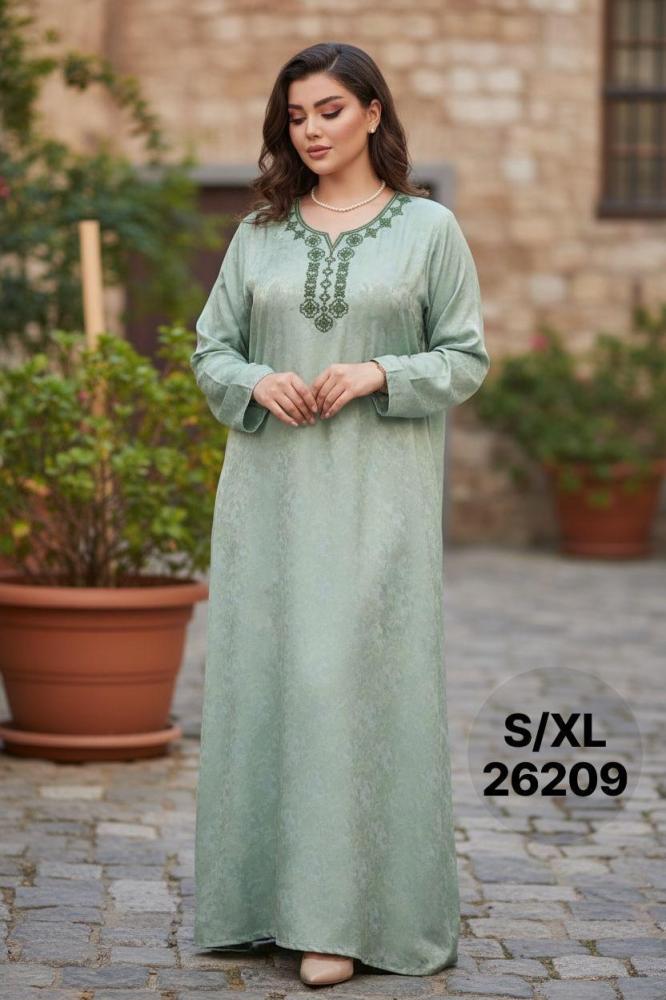 قميص نسائي جاكر كم طويل مطرز  S/XL 26209