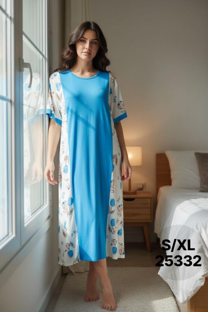 قميص نسائي ميدي استرتش فراشةS/XL 25332 -