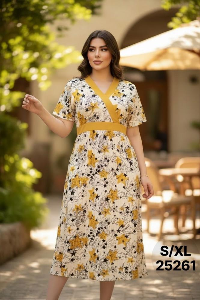 قميص نسائي استرتش ميدي S/XL 25261