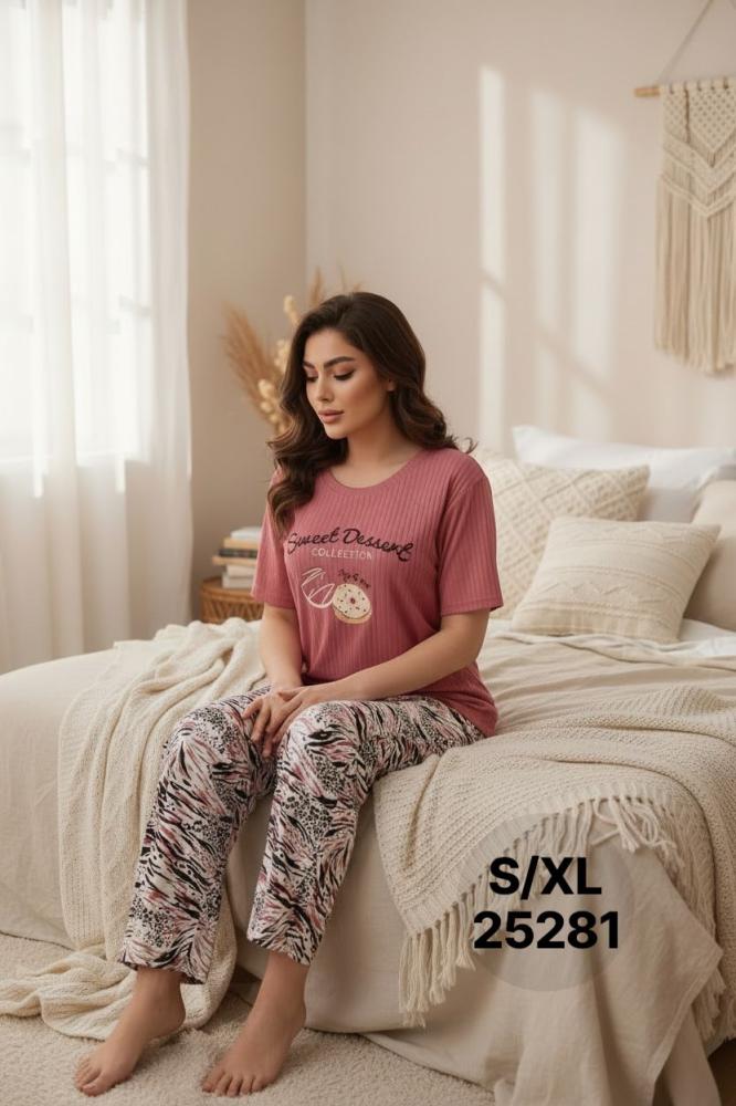 بجامة نسائي استرتش S/XL 25281