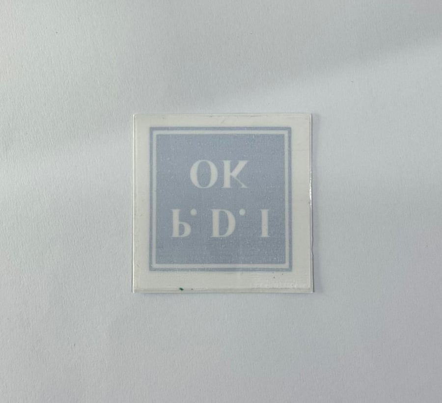 ستيكر OK-أزرق