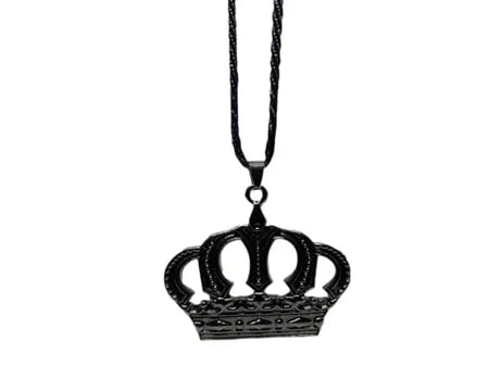 Black crown pendant