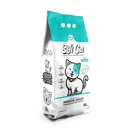 سوفت كات رمل عالي التكتل للقطط برائحة صابون مارسيل- 10 لتر