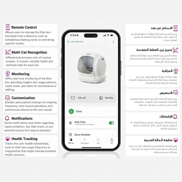 فيلين جو صندوق رمل القطط الذكي
