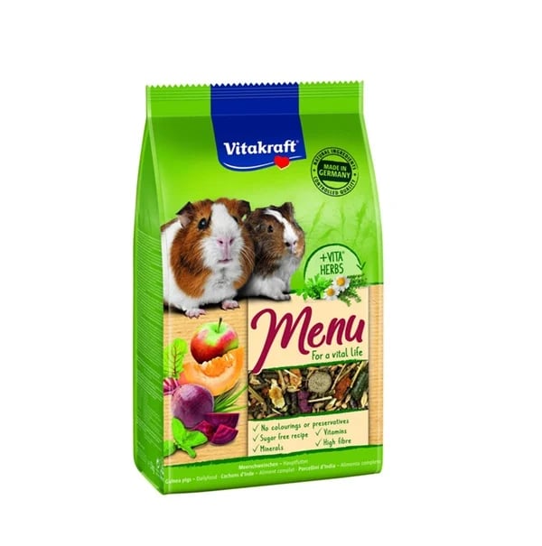 Vitakraft Menu Vital Small Animals Food With Herbs For Guinea Pigs- 1kg