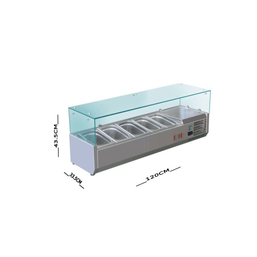 ثلاجة سلطات 120 سم