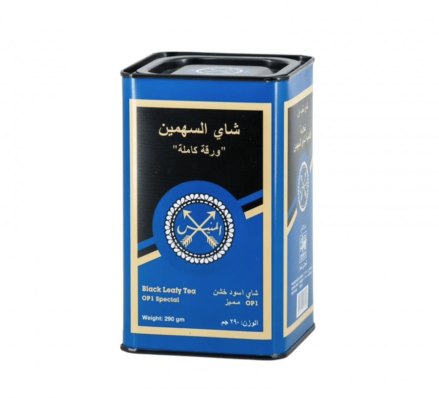 شاي  المنيس السهمين ازرق حديد