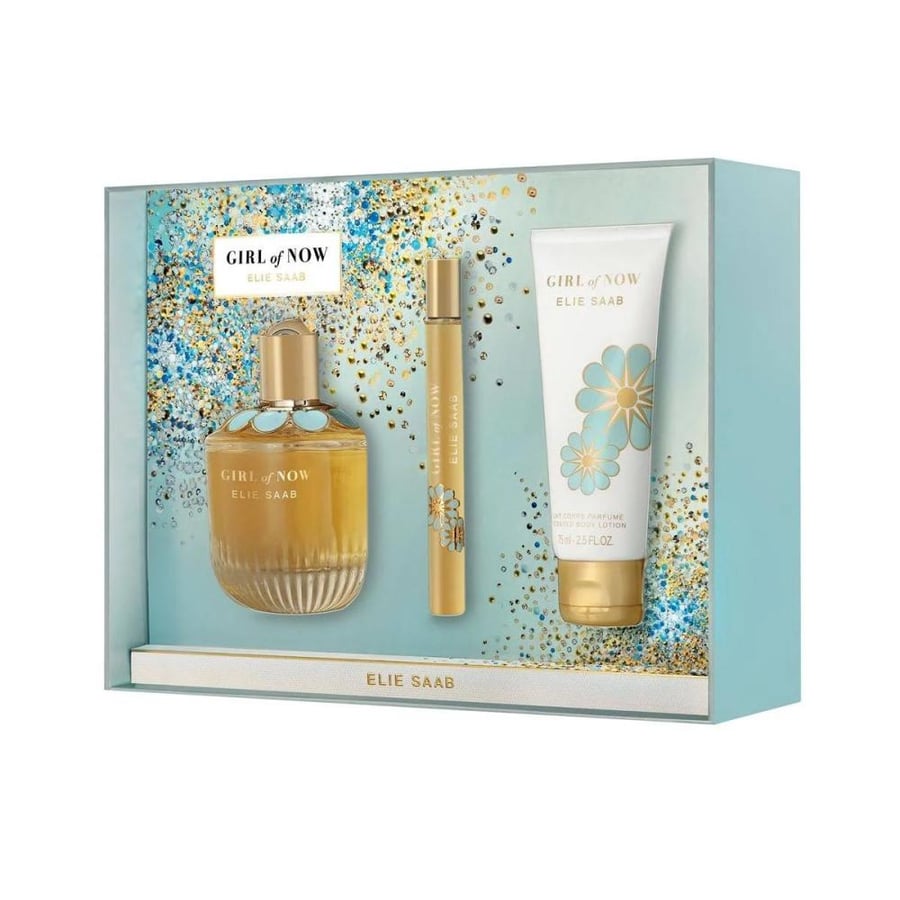 طقم ايلي صعب جيرل اوف ناو شاين او دو بارفيوم (عطر 90مل+بودي لوشن 75مل+عينة للشنطة 10مل)