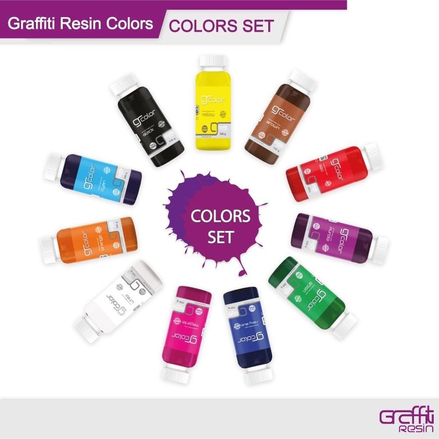 Liquid resin color, red, 100 grams