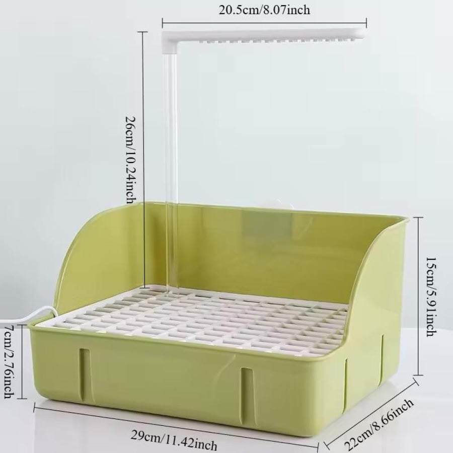 Electric bathtub for birds avoid splashing with air currents present