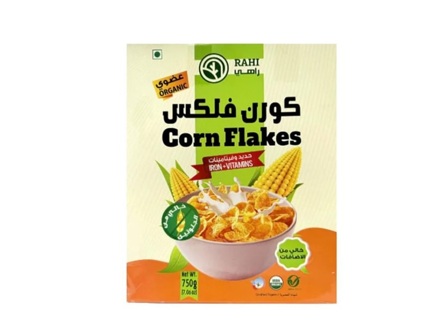 كورن فلكس خالي من الجلوتين 750 جرام من راهي
