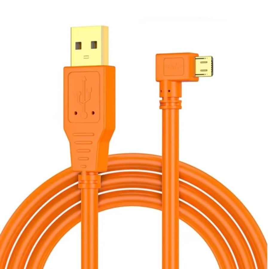 Yellowknife Tether cable camera Type C to USB 5 m Orange