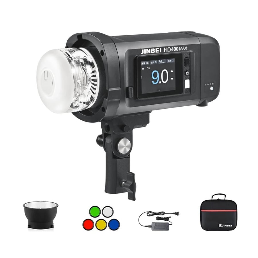 Professional 400W Studio Flash Kit with Battery – HD-400 Pro MAX