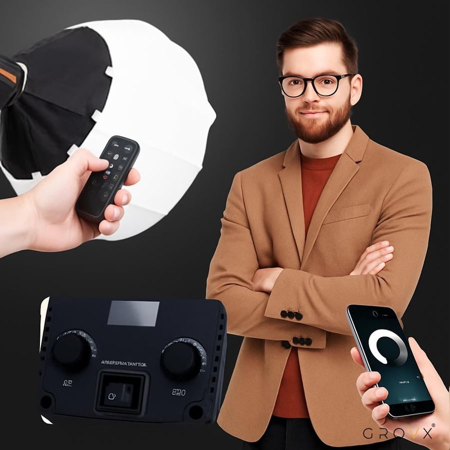 إضاءة استوديو LED احترافية ثنائية اللون 300 واط – GROVX SL-300 Bi للجوال والكاميرا