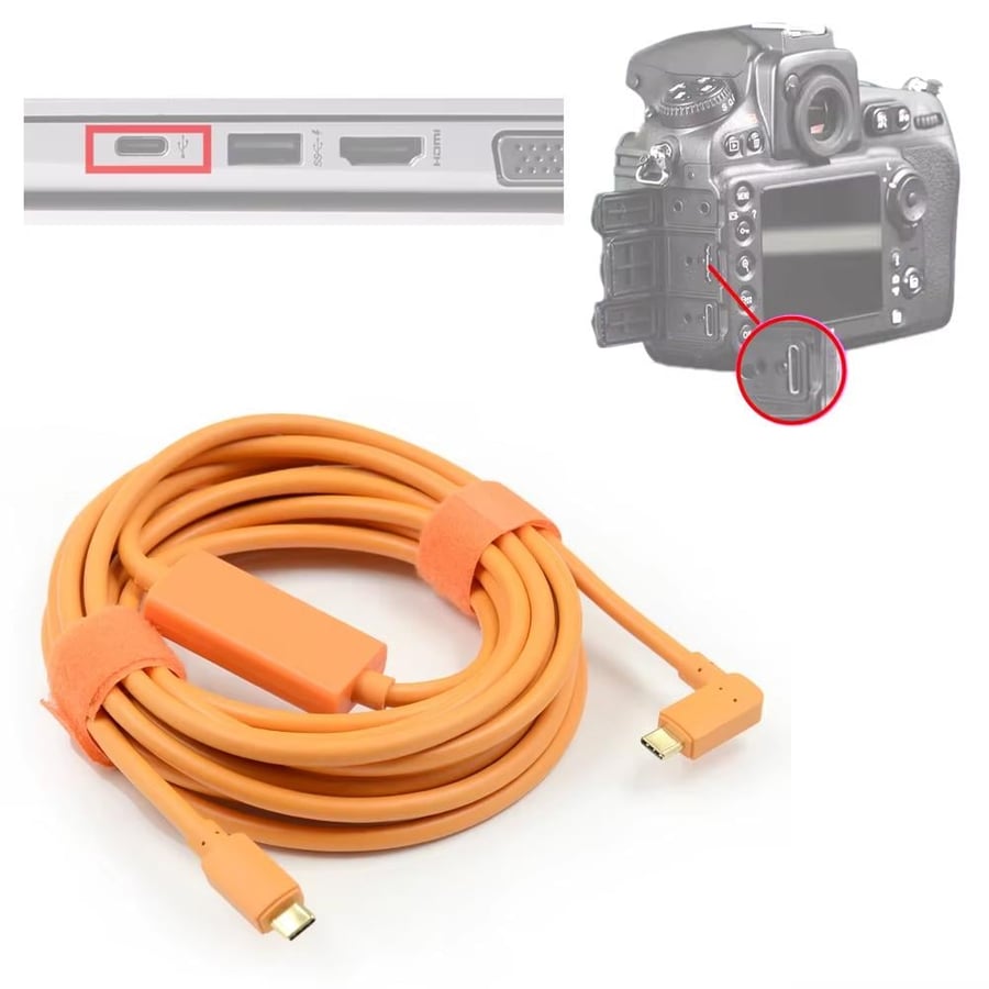 USB-C to USB-C Camera Cable 5m – High Quality