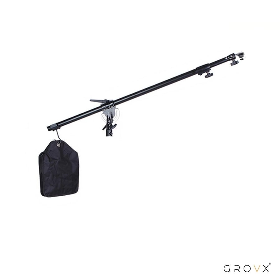 2-in-1 mobile phone tripod and photography lighting stand, 280 cm in size, and a 140 cm arm, including a weight bag